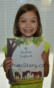 She was delighted to get her log book in the mail.