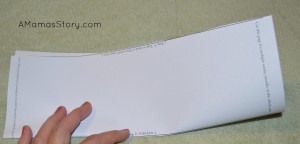 Step 2: Fold along the edge.