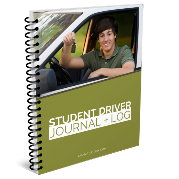 Student driver journal and log.